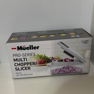 Mueller White/Gray Multi Chopper/Slicer